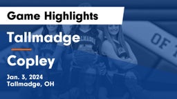 Tallmadge  vs Copley  Game Highlights - Jan. 3, 2024