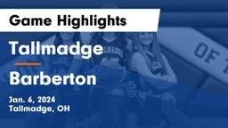 Tallmadge  vs Barberton  Game Highlights - Jan. 6, 2024