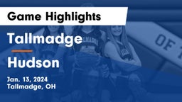 Tallmadge  vs Hudson  Game Highlights - Jan. 13, 2024