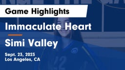 Immaculate Heart  vs Simi Valley Game Highlights - Sept. 23, 2023