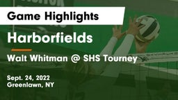Harborfields  vs Walt Whitman @ SHS Tourney Game Highlights - Sept. 24, 2022