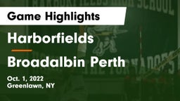 Harborfields  vs Broadalbin Perth Game Highlights - Oct. 1, 2022