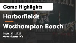 Harborfields  vs Westhampton Beach  Game Highlights - Sept. 12, 2023