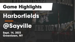 Harborfields  vs @Sayville Game Highlights - Sept. 14, 2023