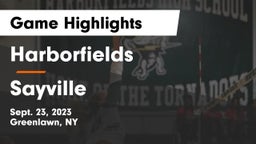 Harborfields  vs Sayville Game Highlights - Sept. 23, 2023