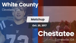 Matchup: White County High vs. Chestatee  2017