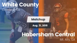Matchup: White County High vs. Habersham Central 2018