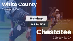 Matchup: White County High vs. Chestatee  2018