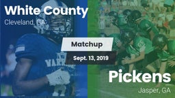 Matchup: White County High vs. Pickens  2019