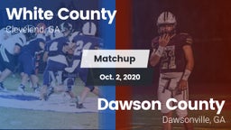 Matchup: White County High vs. Dawson County  2020