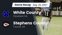 Recap: White County  vs. Stephens County  2021