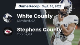 Recap: White County  vs. Stephens County  2022