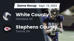Recap: White County  vs. Stephens County  2023