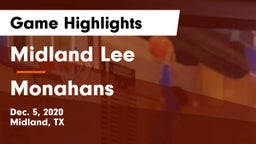 Midland Lee  vs Monahans  Game Highlights - Dec. 5, 2020