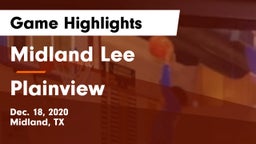 Midland Lee  vs Plainview  Game Highlights - Dec. 18, 2020