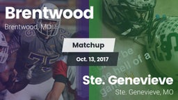 Matchup: Brentwood High vs. Ste. Genevieve  2017