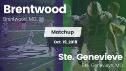 Matchup: Brentwood High vs. Ste. Genevieve  2018