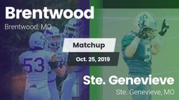 Matchup: Brentwood High vs. Ste. Genevieve  2019