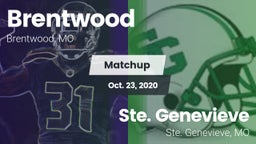 Matchup: Brentwood High vs. Ste. Genevieve  2020