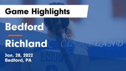Bedford  vs Richland  Game Highlights - Jan. 28, 2022