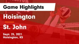 Hoisington  vs St. John  Game Highlights - Sept. 25, 2021