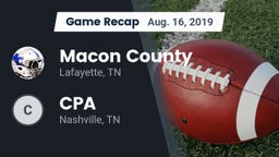 Recap: Macon County  vs. CPA 2019