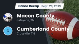 Recap: Macon County  vs. Cumberland County  2019