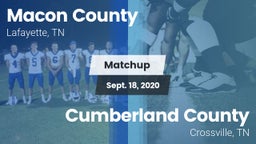 Matchup: Macon County High vs. Cumberland County  2020