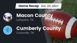 Recap: Macon County  vs. Cumberly County  2021