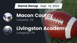 Recap: Macon County  vs. Livingston Academy 2022