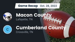 Recap: Macon County  vs. Cumberland County  2022