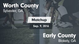 Matchup: Worth County High vs. Early County  2016