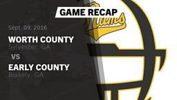 Recap: Worth County  vs. Early County  2016