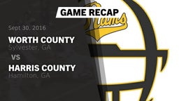 Recap: Worth County  vs. Harris County  2016
