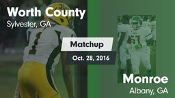 Matchup: Worth County High vs. Monroe  2016