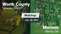 Matchup: Worth County High vs. Monroe  2016