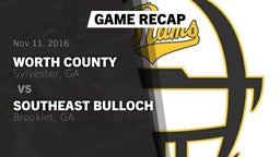 Recap: Worth County  vs. Southeast Bulloch  2016