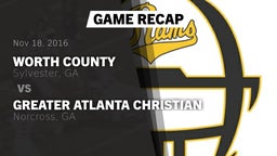 Recap: Worth County  vs. Greater Atlanta Christian  2016
