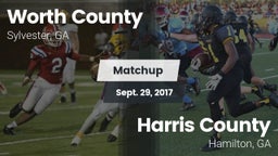 Matchup: Worth County High vs. Harris County  2017