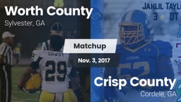 Matchup: Worth County High vs. Crisp County  2017