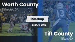 Matchup: Worth County High vs. Tift County  2019