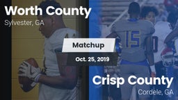 Matchup: Worth County High vs. Crisp County  2019