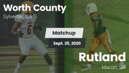 Matchup: Worth County High vs. Rutland  2020