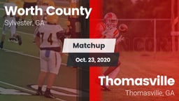 Matchup: Worth County High vs. Thomasville  2020