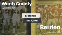 Matchup: Worth County High vs. Berrien  2020