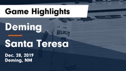 Deming  vs Santa Teresa  Game Highlights - Dec. 28, 2019