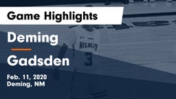 Deming  vs Gadsden  Game Highlights - Feb. 11, 2020