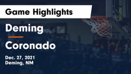 Deming  vs Coronado  Game Highlights - Dec. 27, 2021