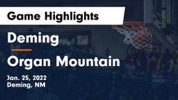 Deming  vs ***** Mountain  Game Highlights - Jan. 25, 2022