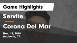 Servite vs Corona Del Mar  Game Highlights - Nov. 15, 2018